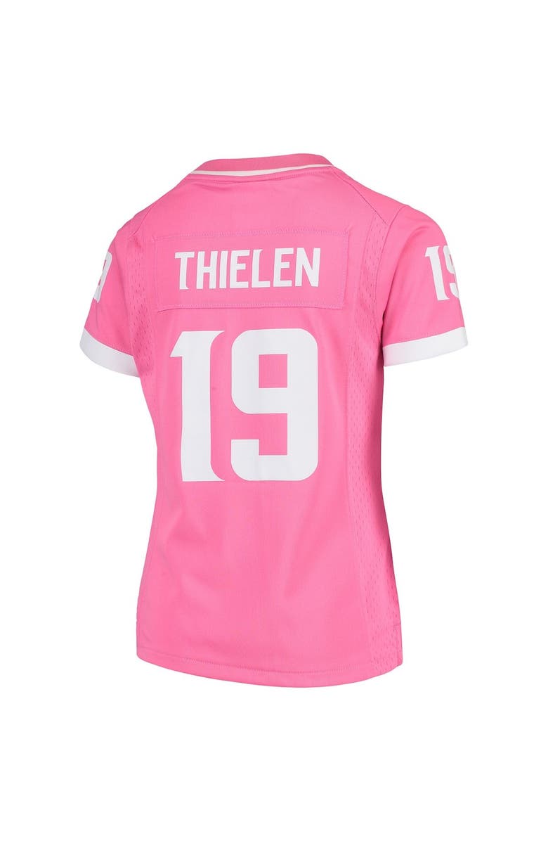 Outerstuff Girls Youth Adam Thielen Pink Minnesota Vikings Fashion Bubble Gum Jersey, Alternate, color, 