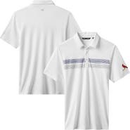 TravisMathew Men's TravisMathew White St. Louis Cardinals Top Recruit Tri-Blend Polo