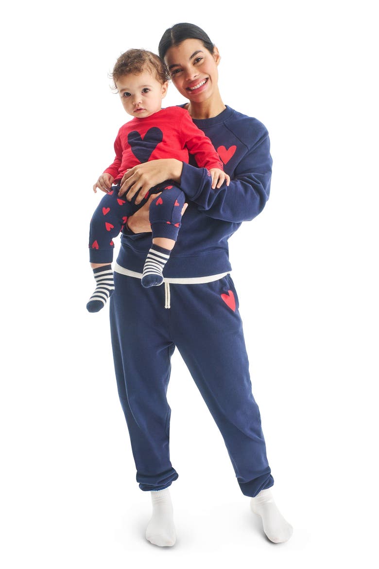 Women's Fit 24/7 Heart Sweatpant, Alternate, color, Navy Lollipop