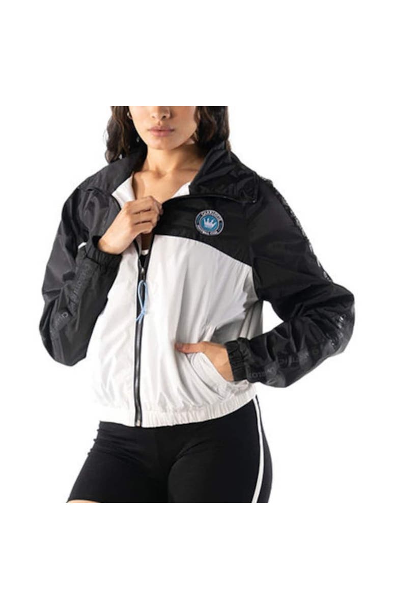 THE WILD COLLECTIVE Women's The Wild Collective Black Charlotte FC Anthem Full-Zip Jacket, Alternate, color, Black