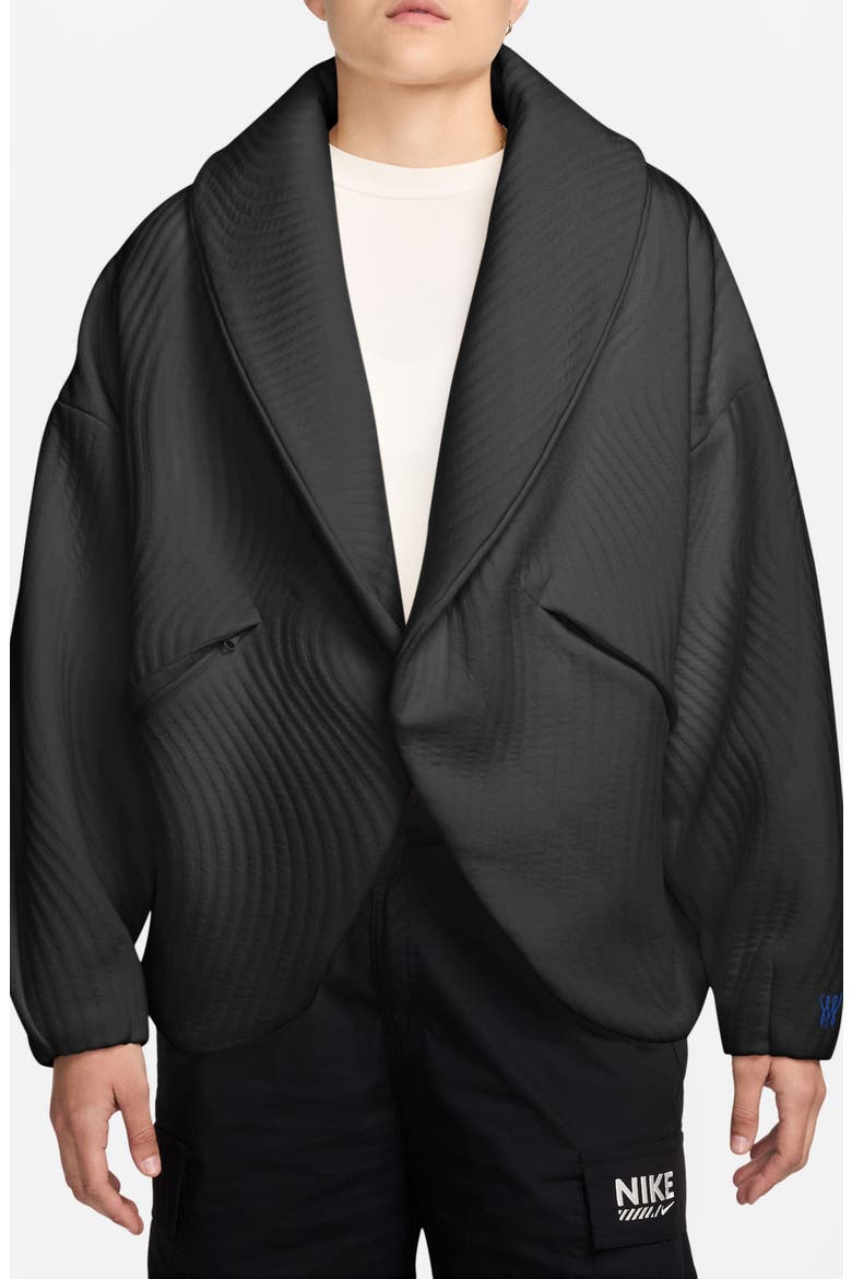 x Serena Williams Design Crew Jacket, Main, color, BLACK/ GAME ROYAL