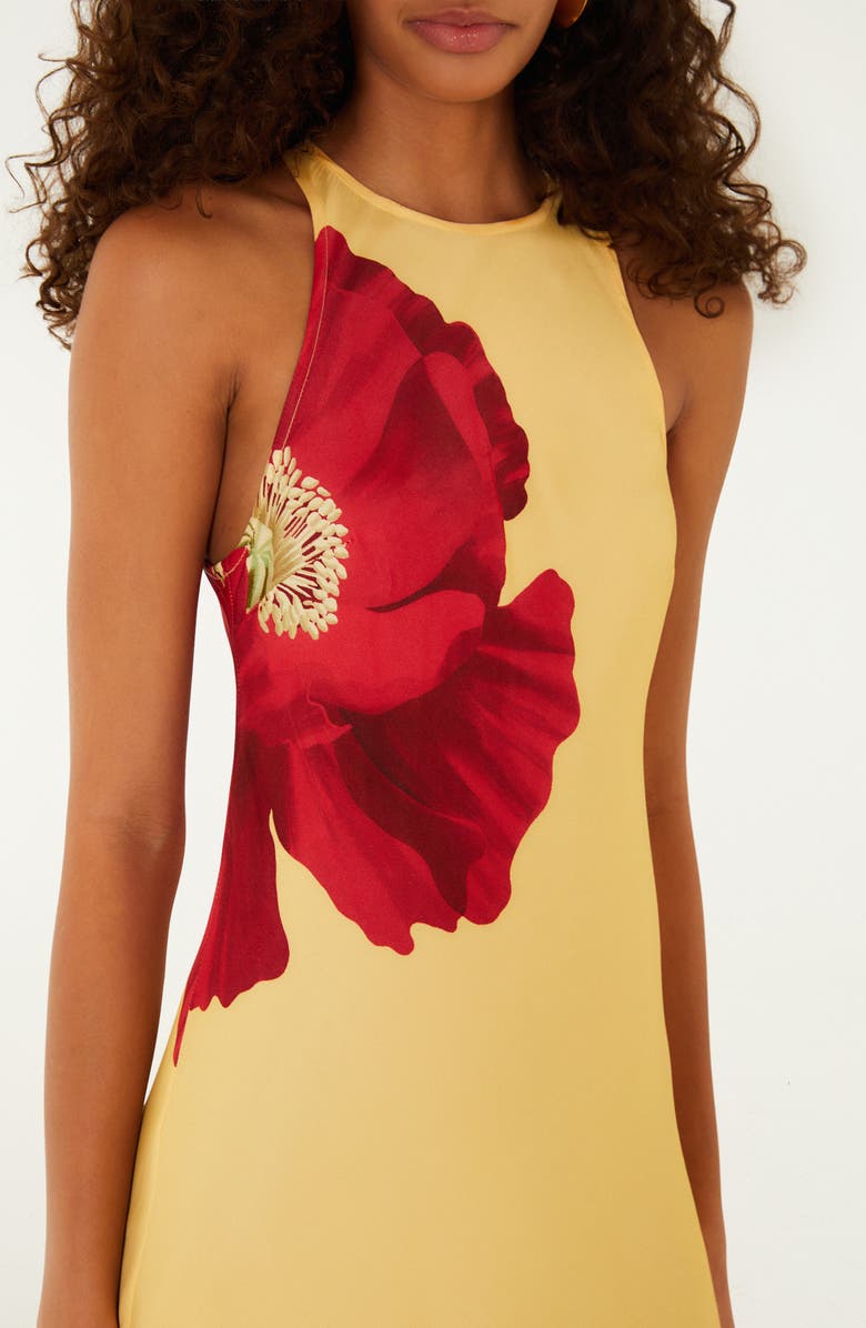 FARM Rio Poppy Flowers Maxi Dress, Alternate, color, Yellow