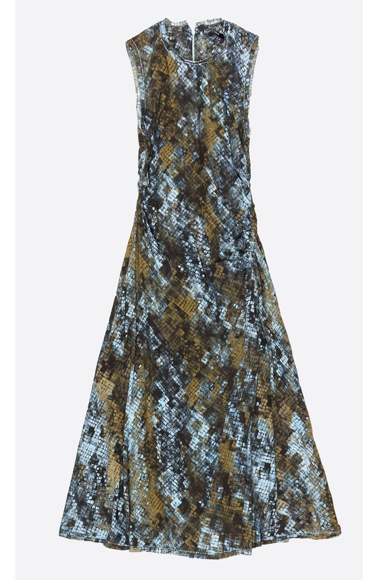 Bimba y Lola Snake Ruched Dress, Alternate, color, Snake Khaki