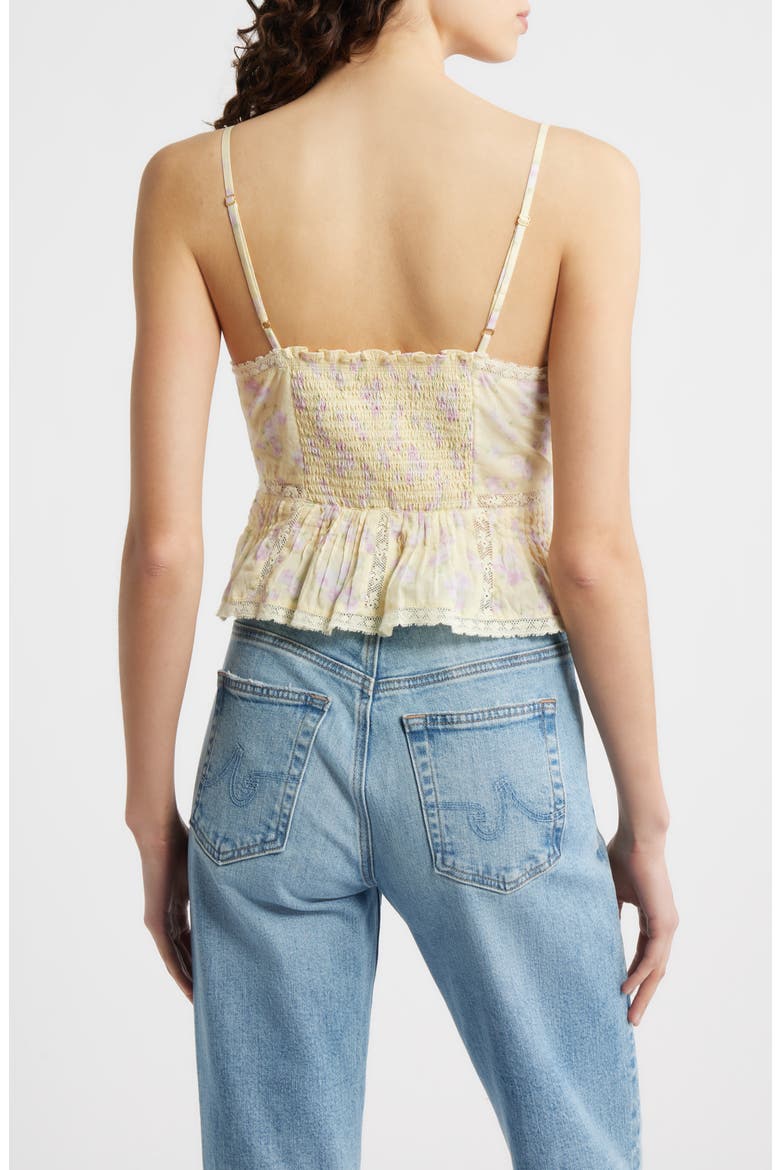 Elsette Lace & Ruffle Camisole, Alternate, color, LEMON SPRITZ
