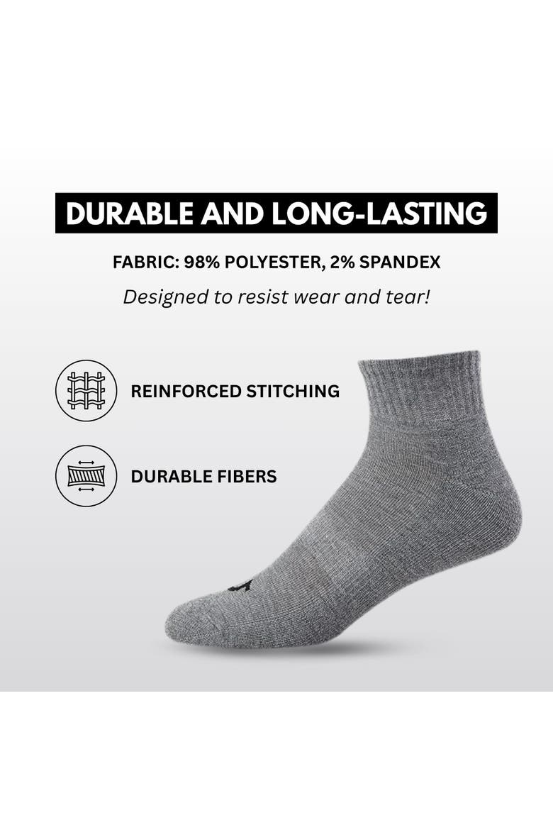 Mens Socks Ankle Socks for Men 6 & 12 Pairs Quarter Premium Athletic Shoe Size 8-12, Alternate, color, Assorted