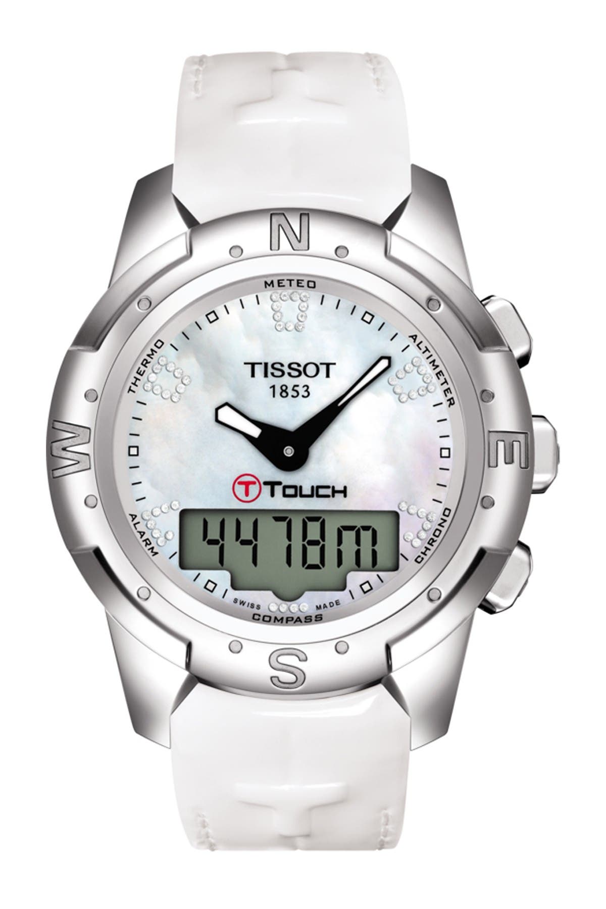 Tissot T-Touch II Leather Watch, 43.3mm