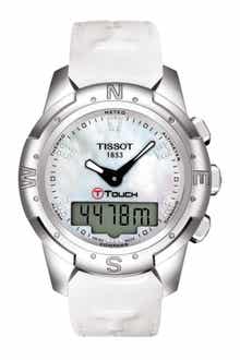 Tissot T-Touch II Leather Watch, 43.3mm