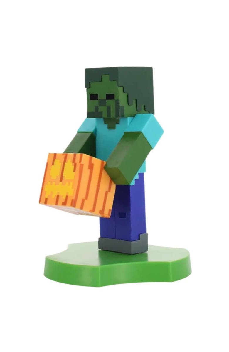 Exquisite Gaming Minecraft 4 Inch Zombie Earbud and Phone Holder, Alternate, color, Multicolored
