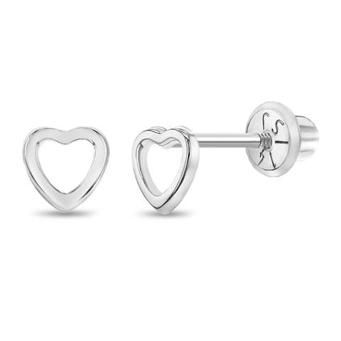 14k Tiny Heart Earrings