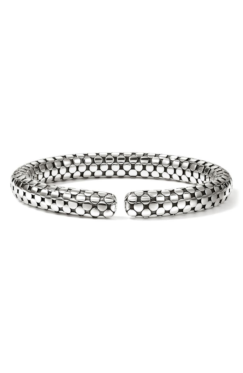 John Hardy Dot Coil Cuff Bracelet, Alternate, color, Silver
