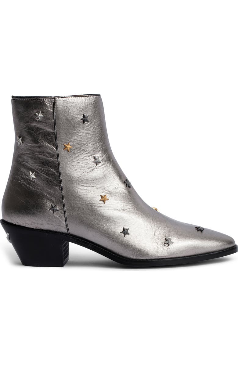 Zadig & Voltaire Tyler Stud Bootie, Alternate, color,