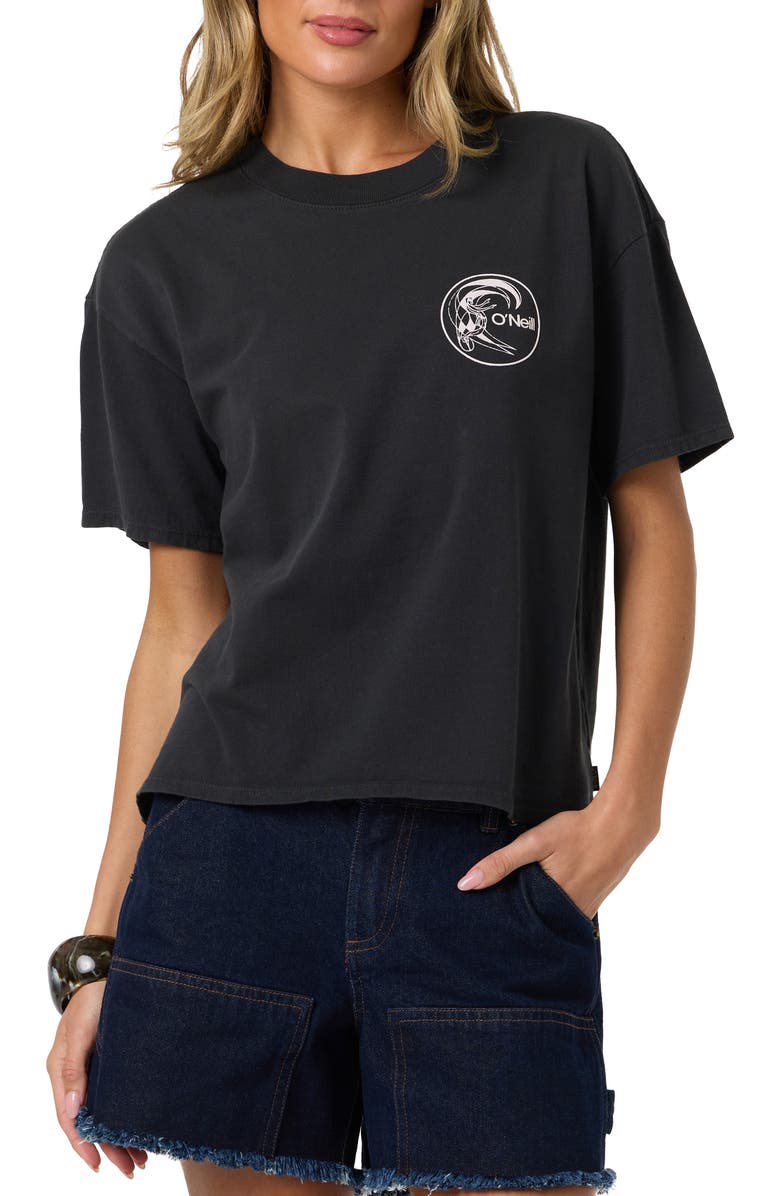 O'Neill OG Salty Circle Surfer Graphic T-Shirt, Main, color, Phantom