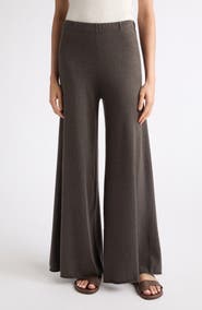 Lisa Yang Ainsley Cotton & Cashmere Wide Leg Pants