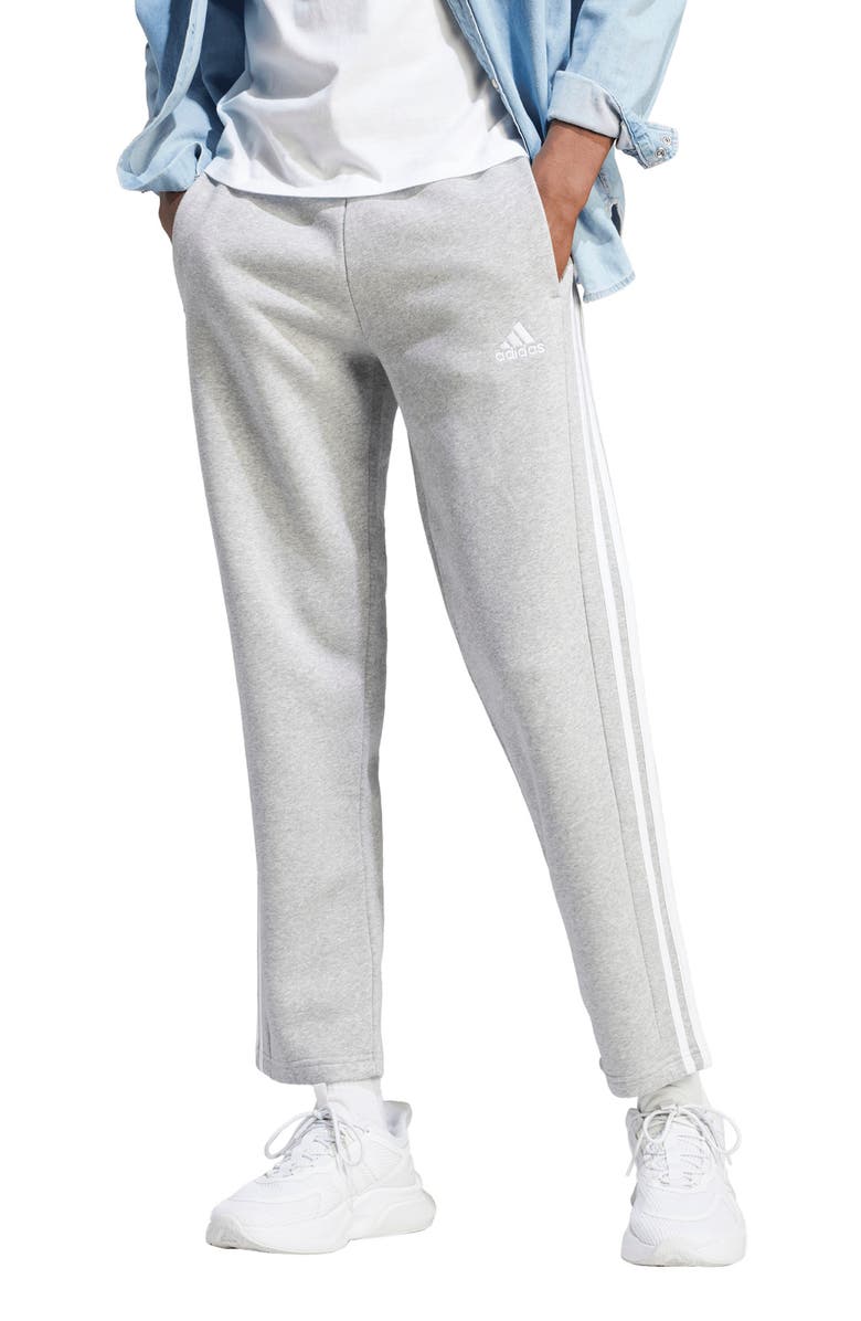 adidas Essentials 3-Stripes Fleece Sweatpants, Main, color,