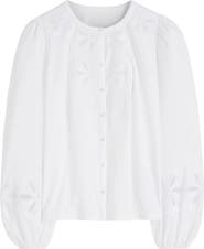 Boden Annabelle Scallop Cutwork Lace Top