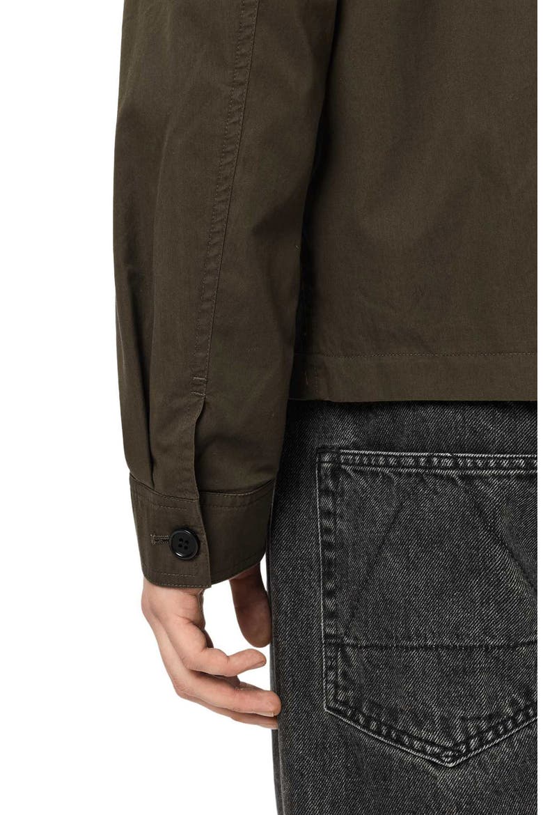 Trey Cotton Blend Jacket, Alternate, color, FOREST GREEN