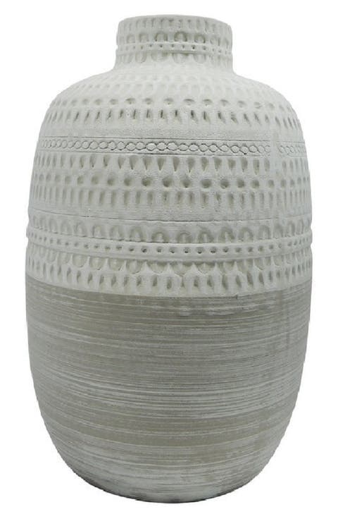 Indented Two-Tone Vase