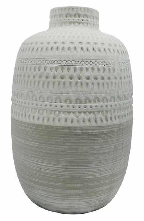 Indented Two-Tone Vase