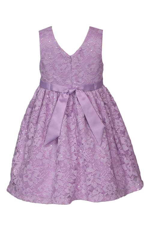 Iris & Ivy Sequin Lace Party Dress In Lavender