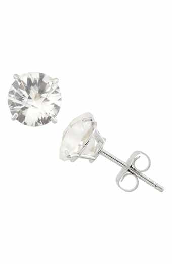 FUZION CREATIONS Amethyst Stud Earrings