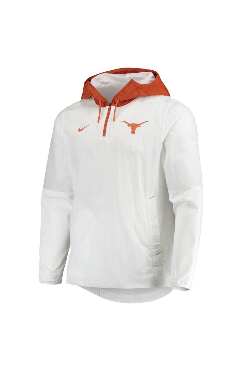 Nike Men's Nike White/Texas Orange Texas Longhorns Player Quarter-Zip Jacket, Alternate, color, 
