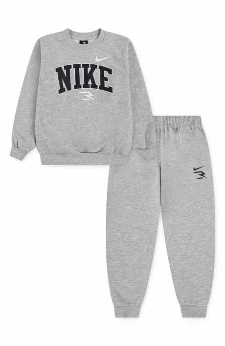 3 Brand Kids' Logo Fleece Sweatshirt & Joggers Set