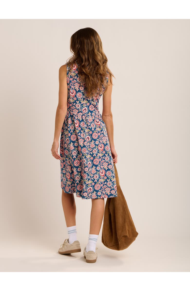 Brakeburn Mary Bloom Fit-and-Flare  Dress, Alternate, color, Blue