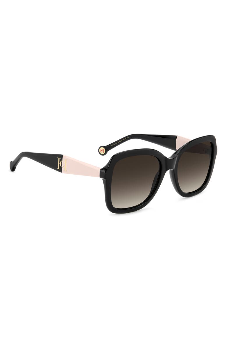 Carolina Herrera 56mm Gradient Square Sunglasses, Alternate, color, 