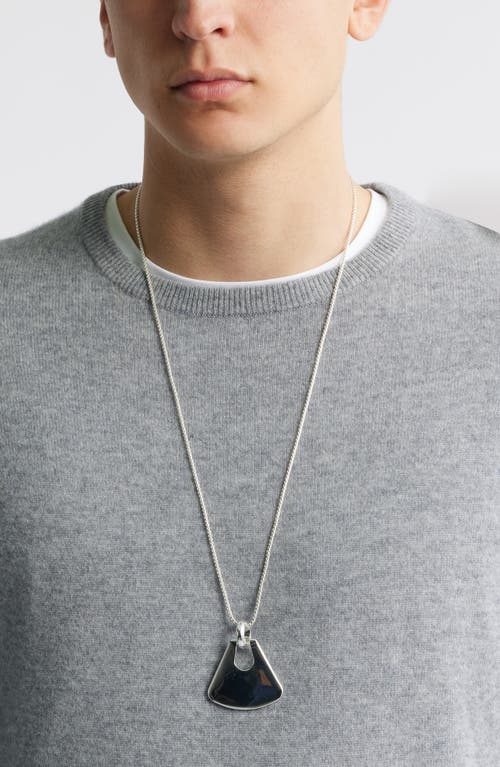 Open Edit Curved Charm Pendant Necklace