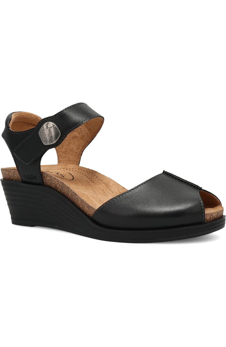 Taos Promise Ankle Strap Peep Toe Platform Wedge Sandal, Main, color,