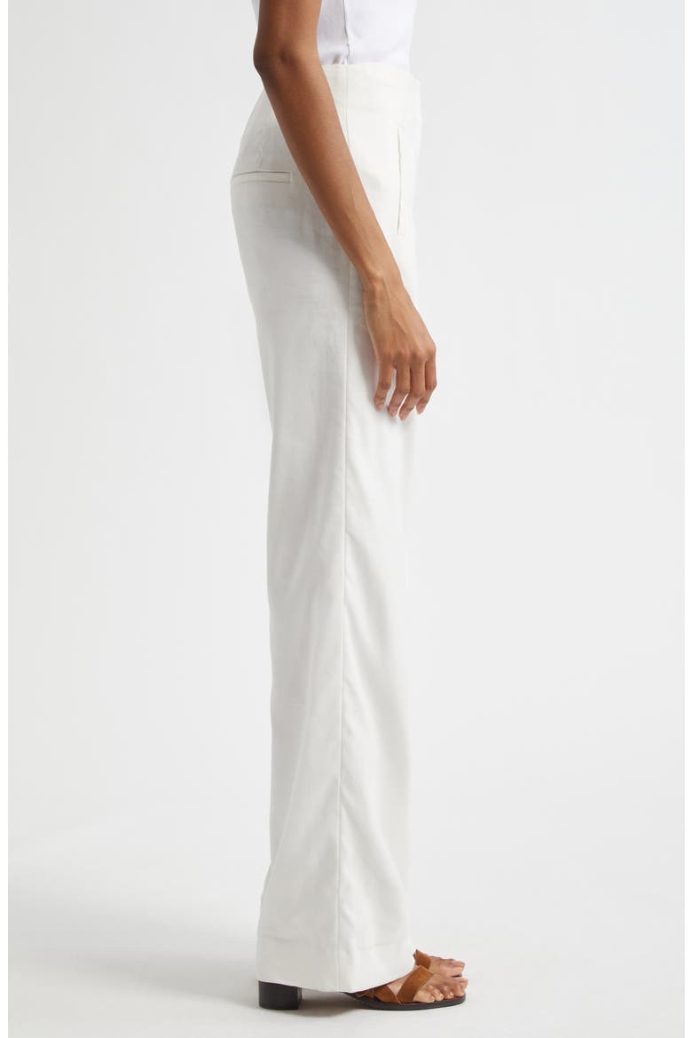 Jude Wide Leg Linen Blend Pants, Alternate, color, OFF WHITE