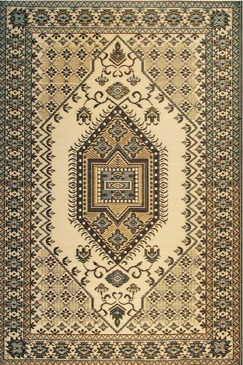 Turkish Rug, Alternate, color, Black Brown - 6'x9'