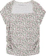 abercrombie kids Kids' Floral Square Neck Top