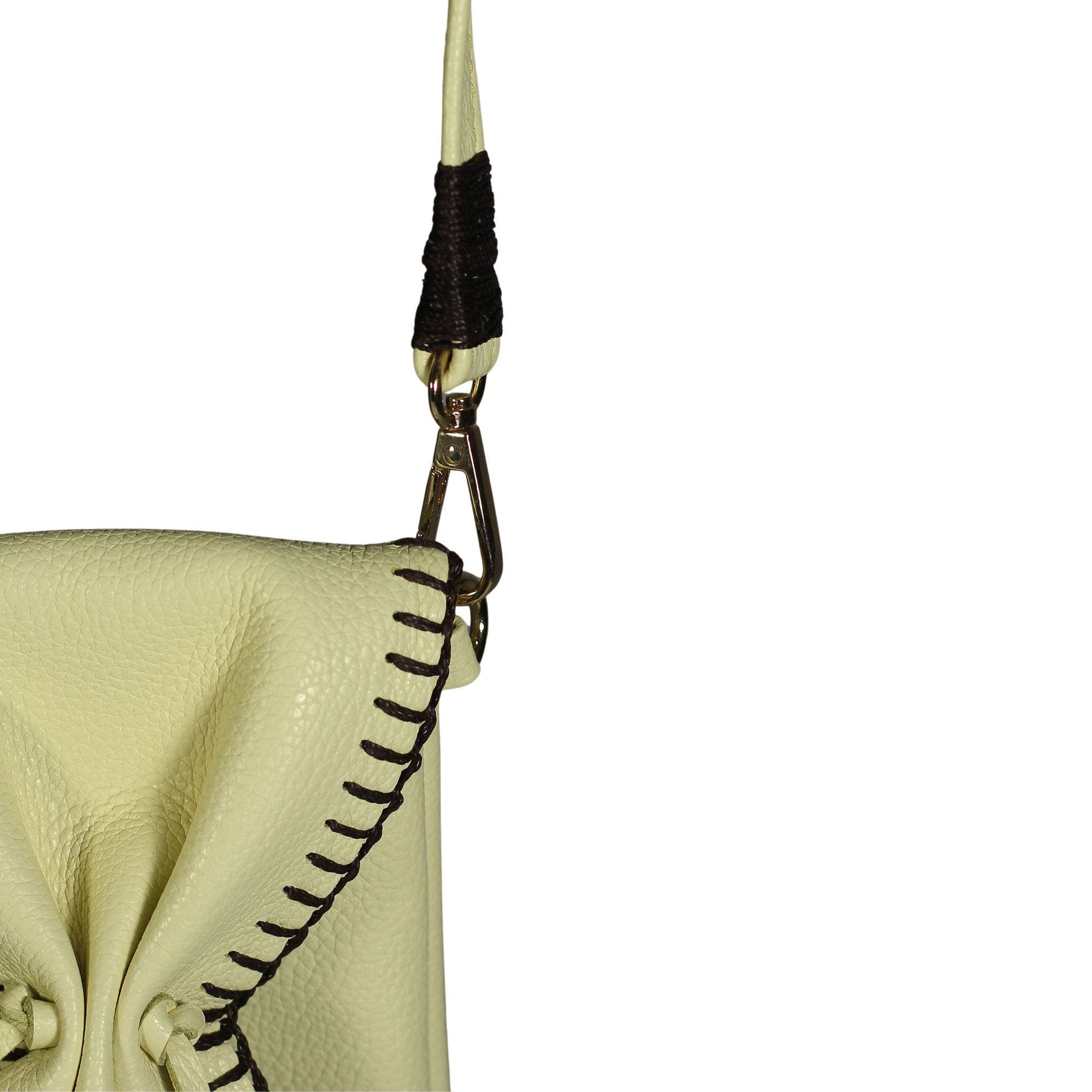Cell Phone Butterfly Leather Bag, Alternate, color, Lemon