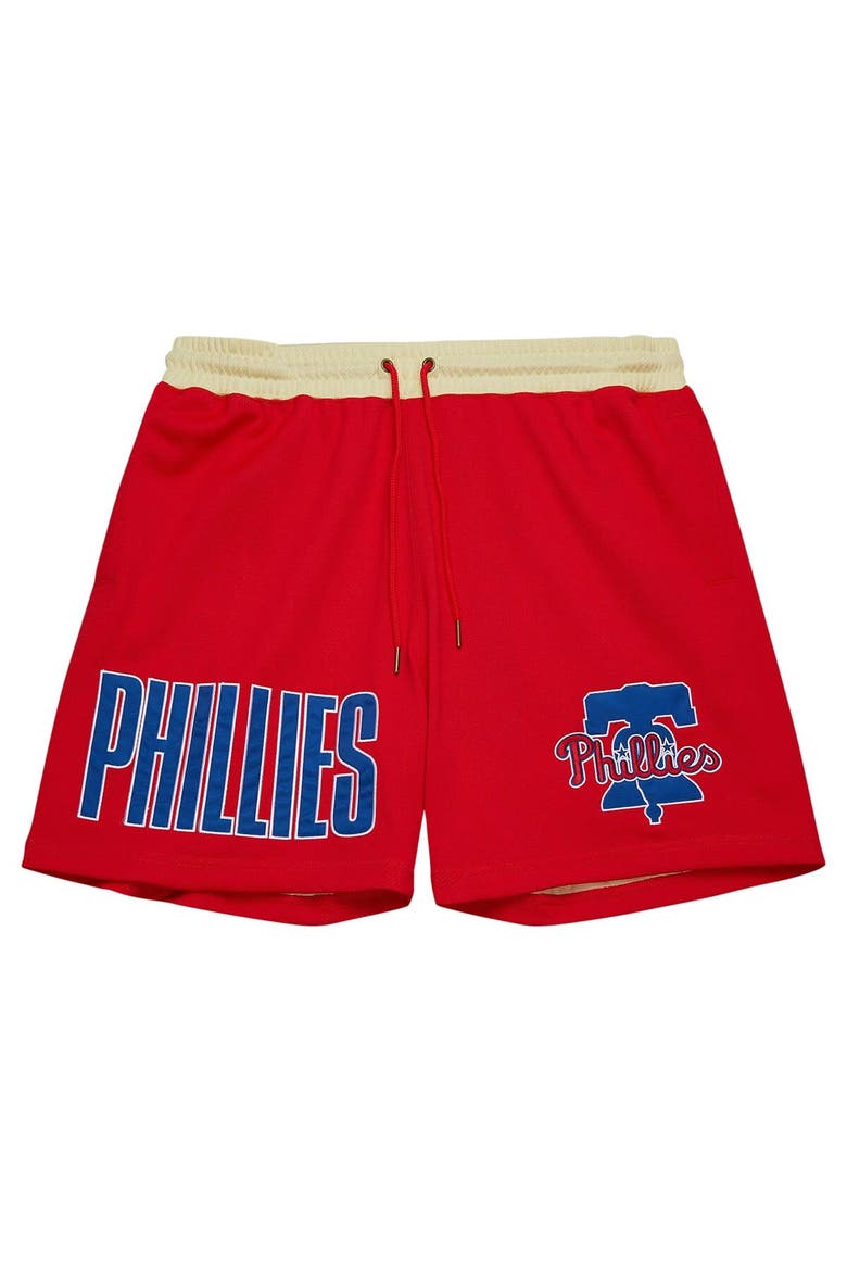 Men's Mitchell & Ness Red Philadelphia Phillies OG 2.0 Fashion Shorts, Alternate, color, Red
