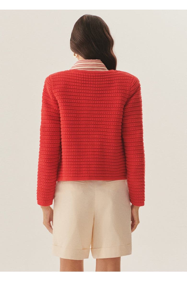 Joanna Essential Lightweight Knit Cardigan, Alternate, color, Red