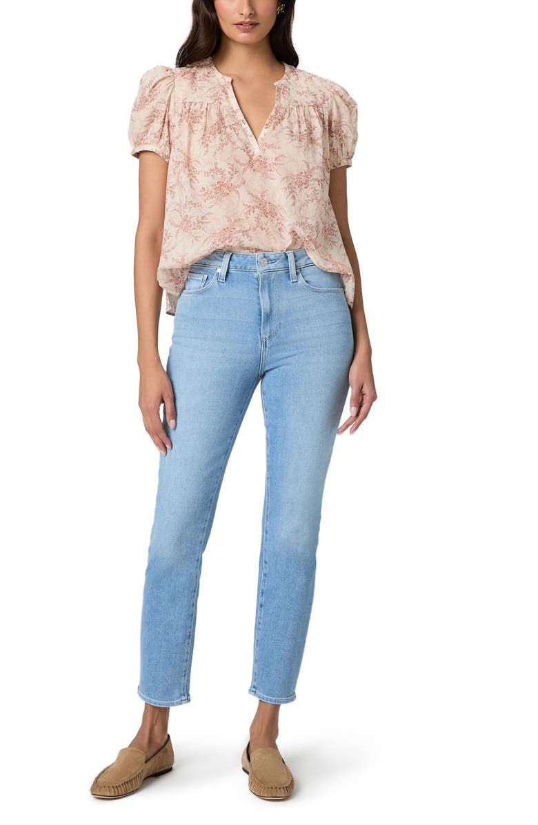 PAIGE Gemma High Waist Crop Cigarette Jeans, Alternate, color, Vail