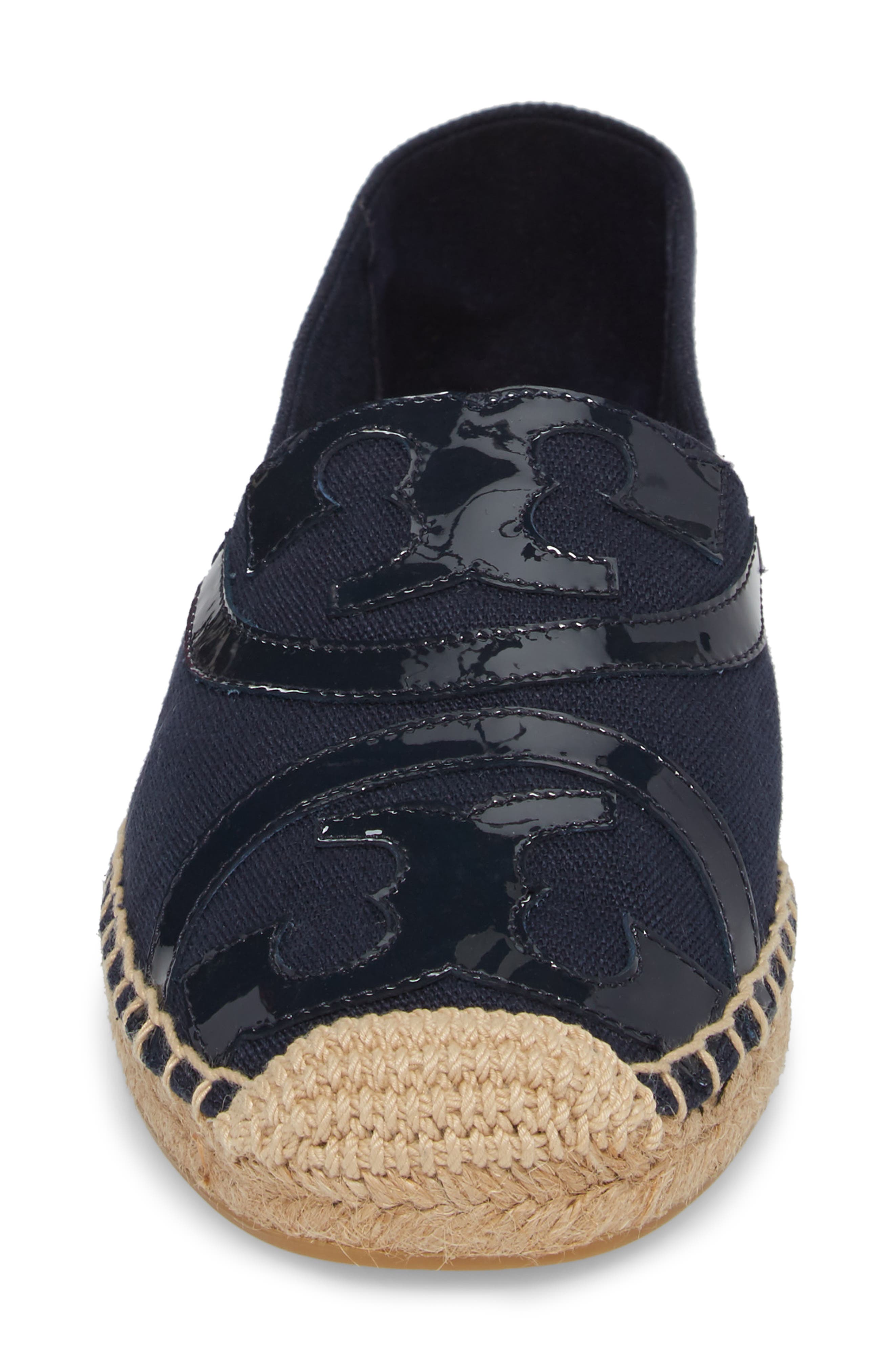 Poppy Logo Espadrille Flat, Alternate, color, ROYAL NAVY/ROYAL NAVY