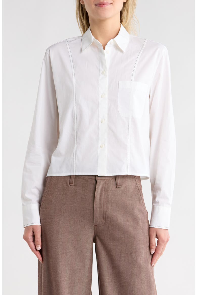 Gerry Cotton Shirt, Main, color, WHITE