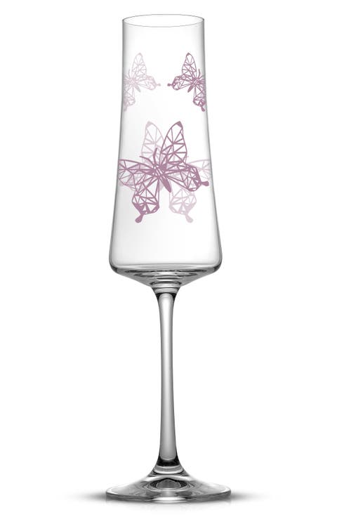 Meadow Butterfly Set of 2 Champagne Flutes