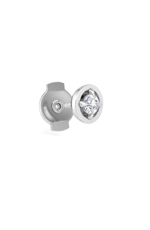 Seed2stone Center-of-attention Back-off Stud In Silver