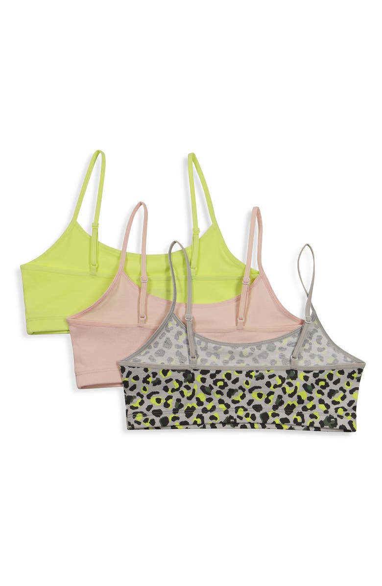 Calvin Klein Logo Branded Bralettes - Pack of 3, Alternate, color, Lrleo/Crspk/Sny