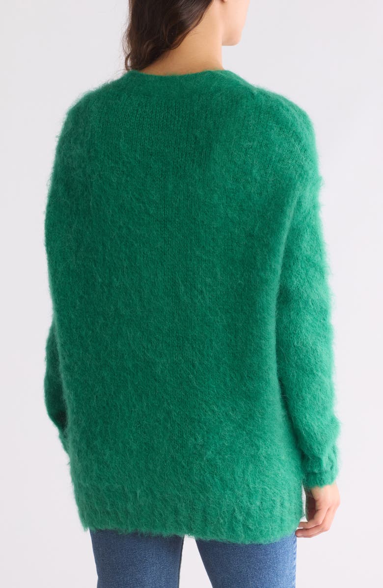 Rebecca Taylor Brushed Mohair Blend Cardigan, Alternate, color, 