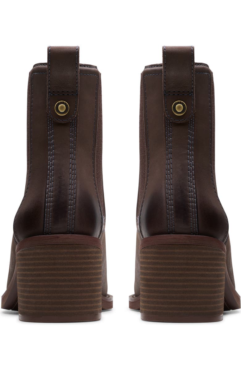 Clarks<sup>®</sup> Chamberly Top Chelsea Boot, Alternate, color, Dark Brown Lea