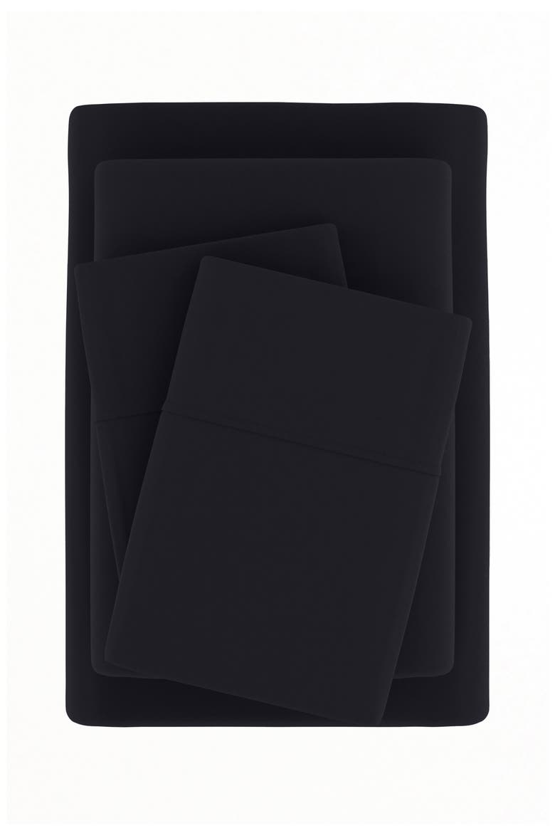 Premium Ultra Soft 4-Piece Bed Sheets Set, Alternate, color, BLACK