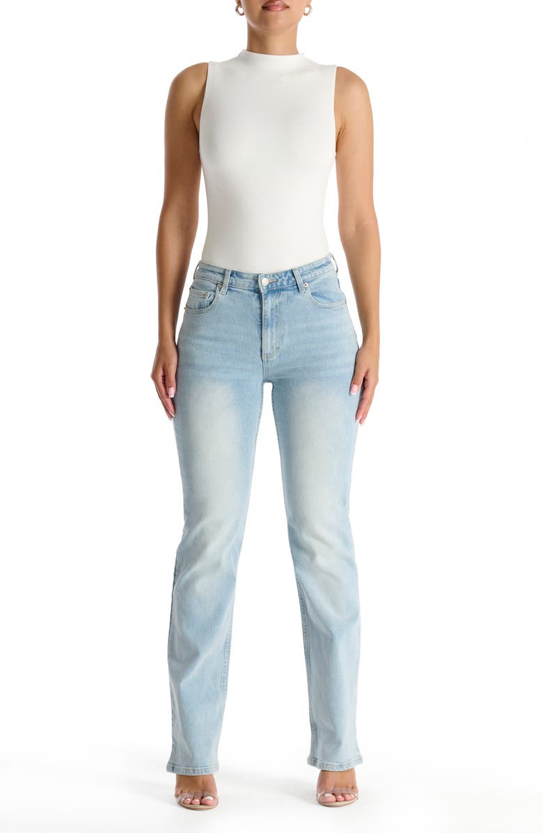 Naked Wardrobe The NW Sleeveless Bodysuit, Alternate, color, White