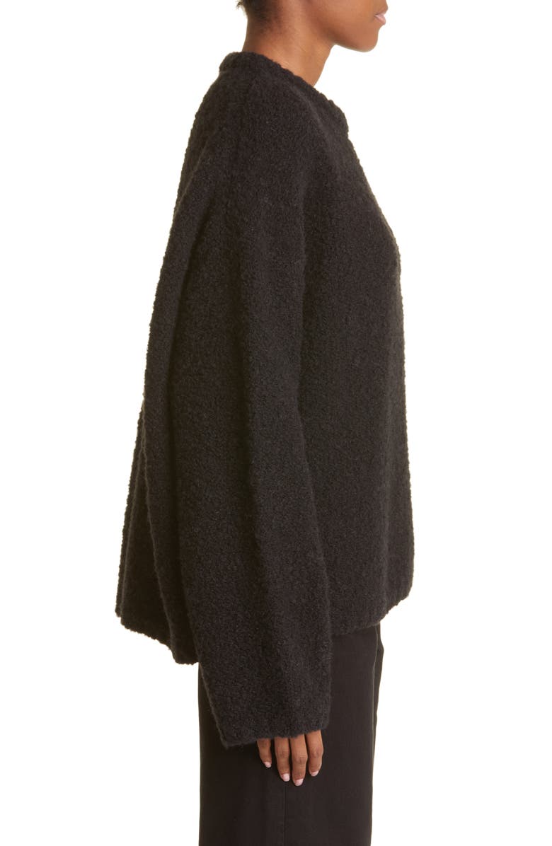 TOTEME Boxy Wool & Alpaca Bouclé Sweater, Alternate, color,