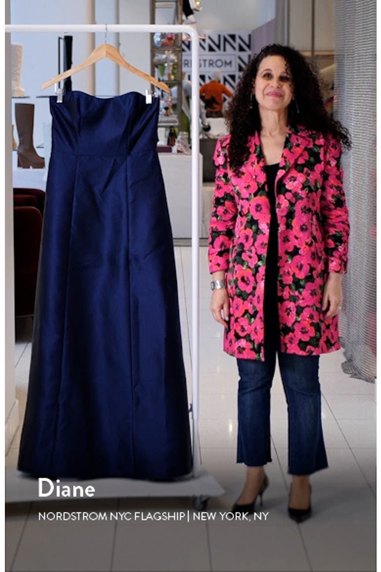 Strapless Satin A-Line Gown video