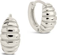 Sterling Forever 14K Gold Plated Sterling Silver Graham Micro Hoop Earrings