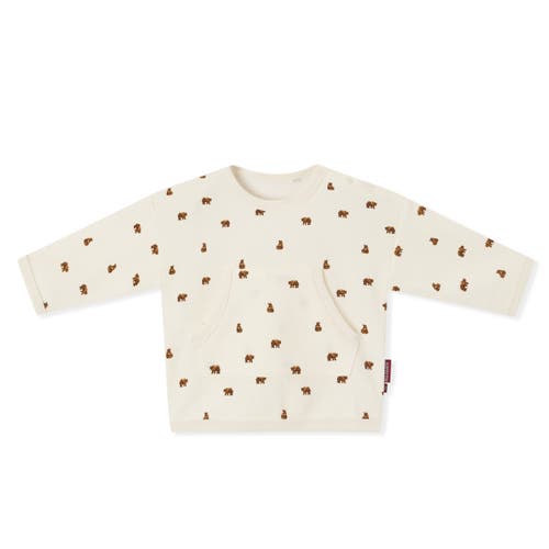 Milkbarn Waffle Knit Printed Sweater